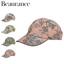 ビューランス Beaurance キャップ 帽子 プリントキャップ レディース 遮光 紫外線対策 PRINT CAP オフホワイト ベージュ グリーン ピンク ...