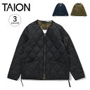 TAION タイオン ダウン ジャケット アウター ミリタリー Vネックジップ メンズ レディース MILITARY V-NECK ZIP DOWN JACKE...