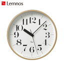タカタレムノス 時計 壁掛け クロック リキ クロック Sサイズ 木製 アナログ オシャレ 静音 RIKI CLOCK ホワイト 白 WR-0401