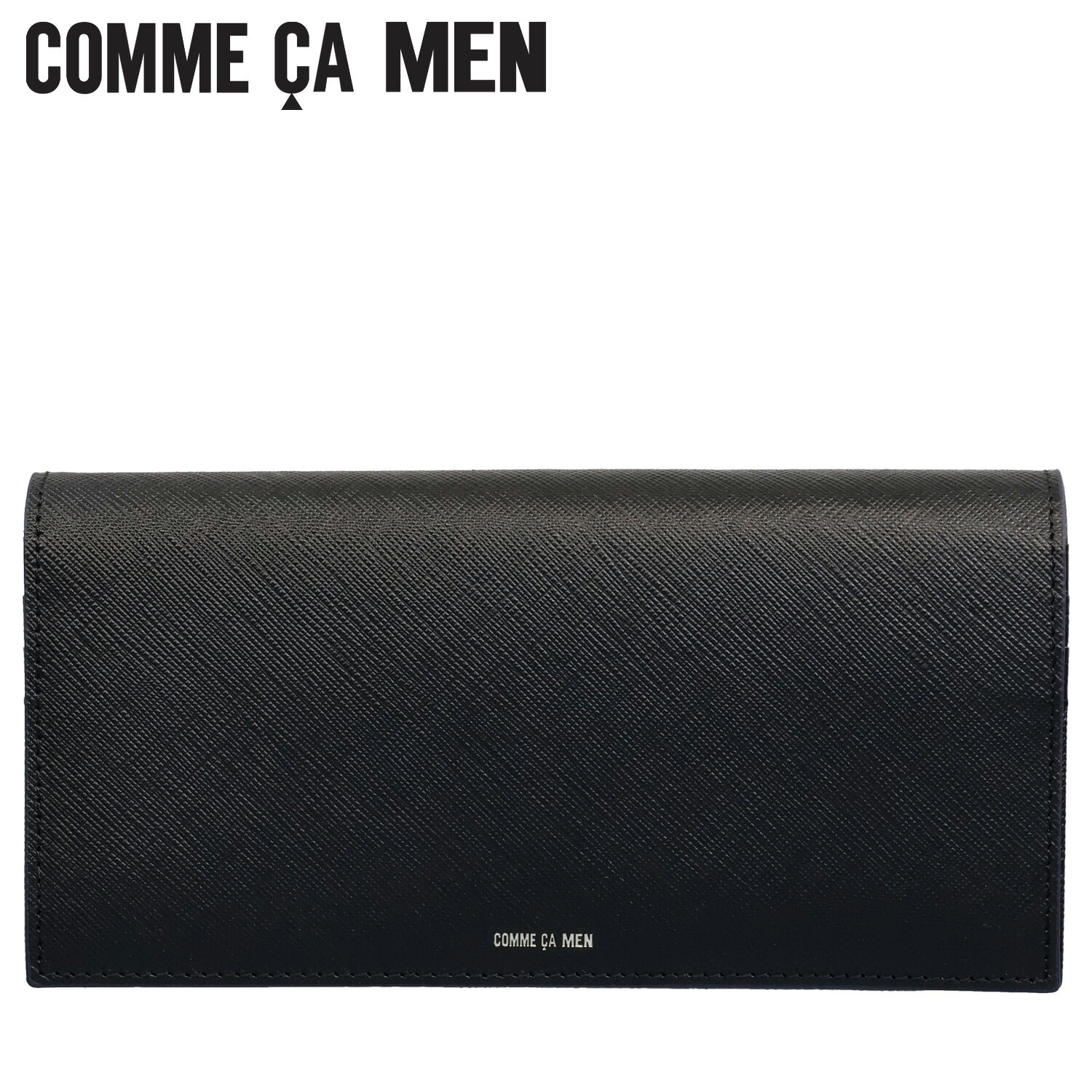 乐天商城 - 【最大1000円OFFクーポン発行中 5/7 11:59まで！】 COMME CA MEN コムサメン 財布 長財布 メンズ レディース 本革 LONG WALLET ブラック 黒 6752