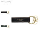マッキントッシュロンドン MACKINTOSH LONDON キーホルダー キーリング チャーム メンズ レディース 本革 金具 3連 KEY RING ブラック グリーン 黒 6060026
