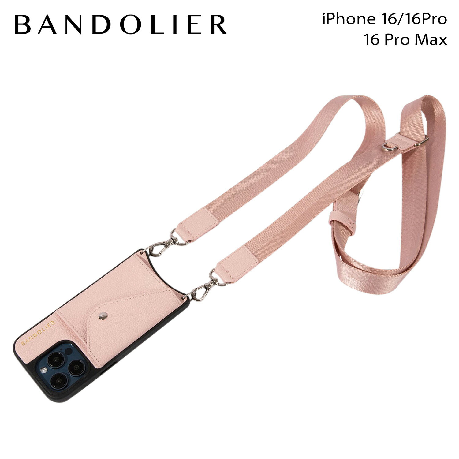 BANDORIER バンドリヤー ポーチ&ストラップ ピンク