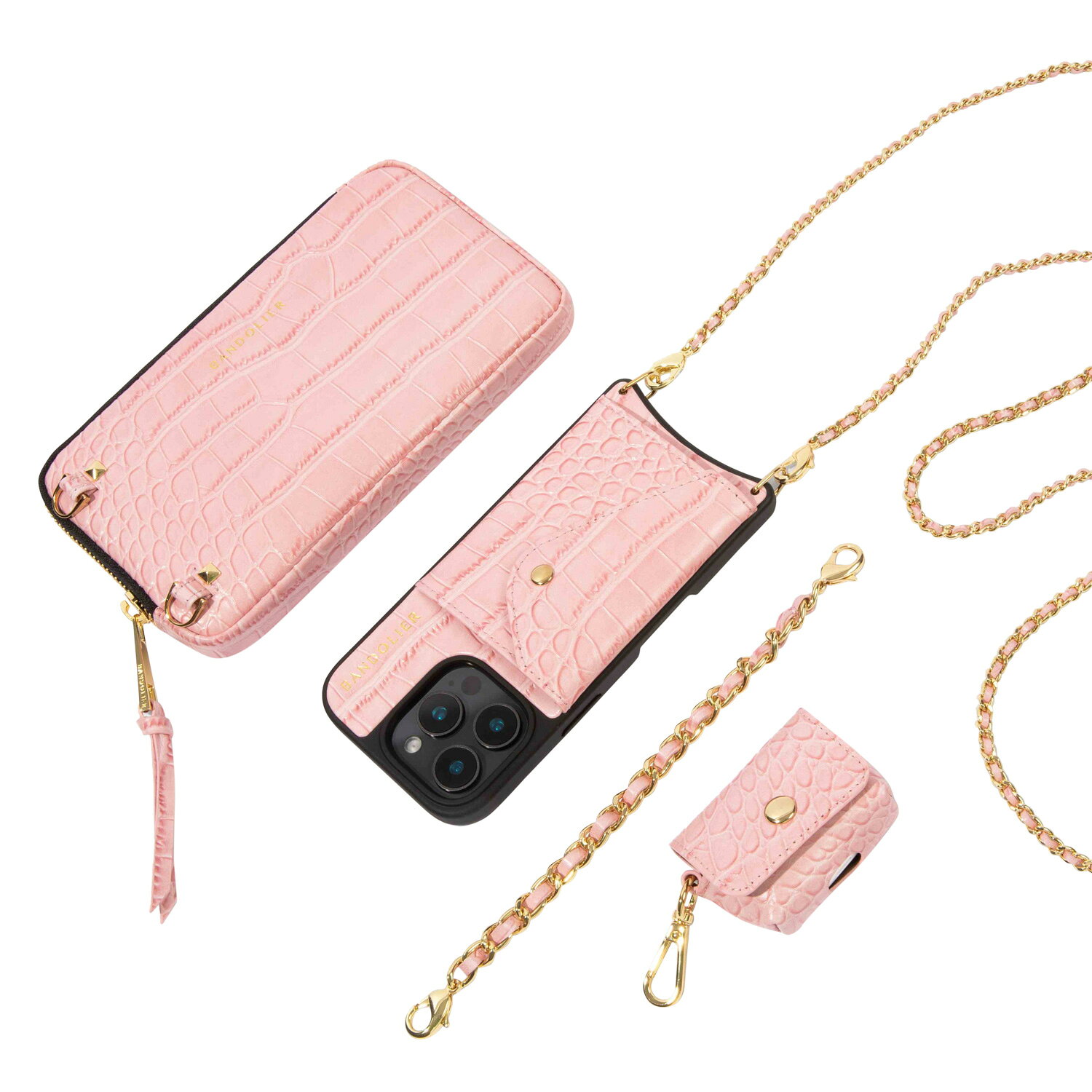 【最大1000円OFFクーポン発行中 10/19 11:59まで】 BANDOLIER バンドリヤー ポーチ スマホ 携帯 エキスパンデッド メンズ レディース EXPANDED POUCH CROC PINK ピンク 21GRA sneak-10476438 スニークオンラインショップ サンプル画像3