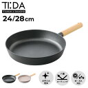 TI:DA ティーダ フライパン 24cm 24cm 28cm チタン ダイヤモンド Wコーティング ガス IH対応 軽量 FRYING PAN 24cm