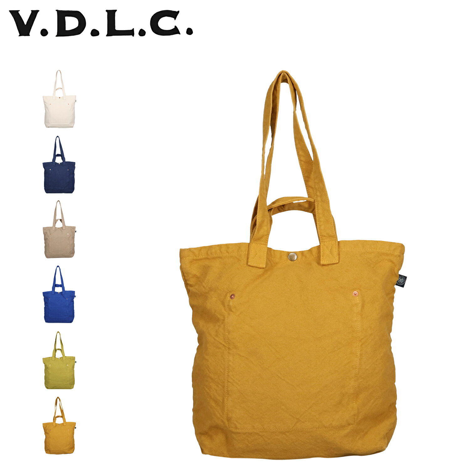 Rakuten - V.D.L.C ブイディーエルシー バッグ トートバッグ メンズ レディース A4 Lサイズ 軽量 日本製 ホワイト ネイビー ベージュ ブルー グリーン イエロー 白 VC-2 母の日
