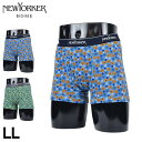 ニューヨーカーホーム NEWYORKER HOME ボクサーパンツ 前開き ボクサーブリーフ インナー アンダーウェア パンツ メンズ 前開き LL メンズ下着...