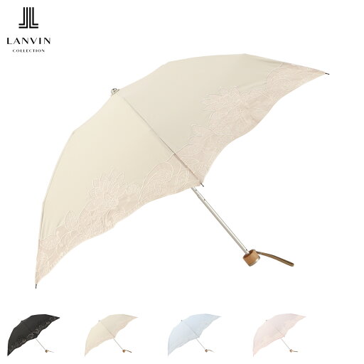 ランバン コレクション LANVIN COLLECTION 折りたたみ傘 3段 雨傘 日傘 晴雨兼用 T/C フラワーオーガンジーカットワーク レディース 50cm UVカット 遮光 遮熱 紫外線対策 ブラック ベージュ ブルー ピンク 黒 12093-02 ランバン コレクション LANVIN COLLECTION 折りたたみ傘 3段 雨傘 日傘 晴雨兼用 T/C フラワーオーガンジーカットワーク レディース 50cm UVカット 遮光 遮熱 紫外線対策 ブラック ベージュ ブルー ピンク 黒 12093-02