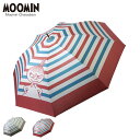 ムーミン MOOMIN 傘 長傘 晴雨兼用 雨傘 レディース 87cm 遮光率 UVカット 100% 軽量 撥水 遮熱 晴雨兼用長傘 グレー レッド TW25L7640