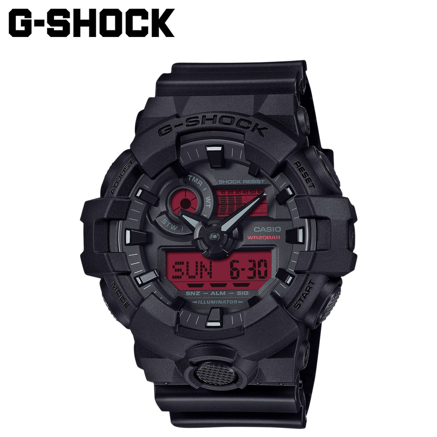 カシオ CASIO G-SHOCK 腕時計 GA-700BBR-1AJF GA-700 SERIES 防水 ジーショック Gショック G-ショック メンズ レデ...