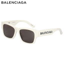 バレンシアガ BALENCIAGA サングラス メンズ レディース UVカット アジアンフィット SUNGLASSES ホワイト 白 BB0262SA-003