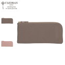 CLEDRAN クレドラン 財布 長財布 レディース 本革 牛革 L字ファスナー SOU LONG SLIM WALLET ブラウン ピンク CL-3475