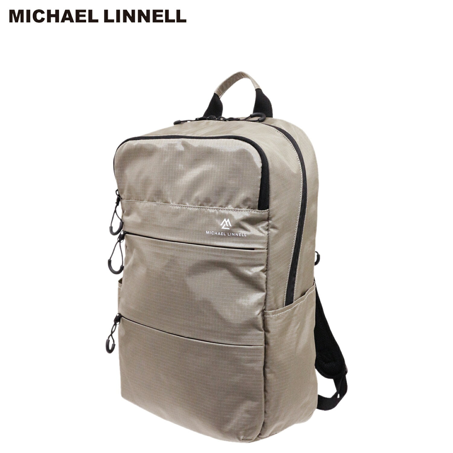 乐天商城 - 【最大1000円OFFクーポン発行中 5/7 11:59まで！】 マイケルリンネル MICHAEL LINNELL リュック バッグ バックパック メンズ レディース 23L 大容量 軽量 撥水 ベージュ MLRT-05 母の日