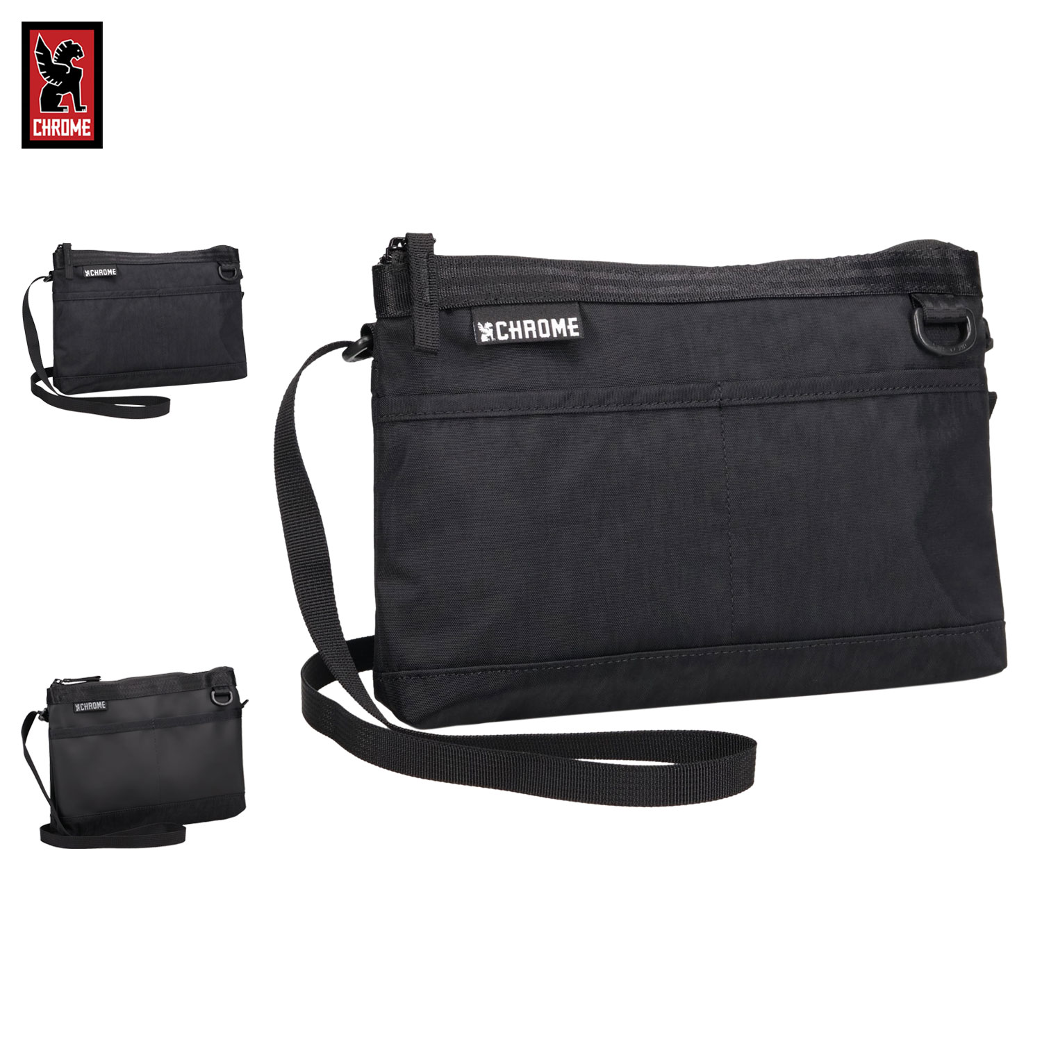【最大10%OFFクーポン発行中 1/7 11:59まで】 クローム CHROME バッグ ショルダーバッグ ミニ サコッシュ アシスタント メンズ 3L 斜めがけ 大人 軽量 ASSISTANT SACOCHE ブラック 黒 JP243