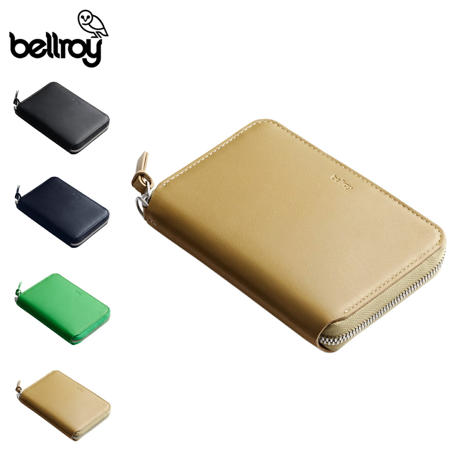 ベルロイ Bellroy 財布 二つ折り ミニ財布 メンズ レディース コンパクト ラウンドファスナー 小銭入れ付き FOLIO PICCOLO ブラック ネイ...