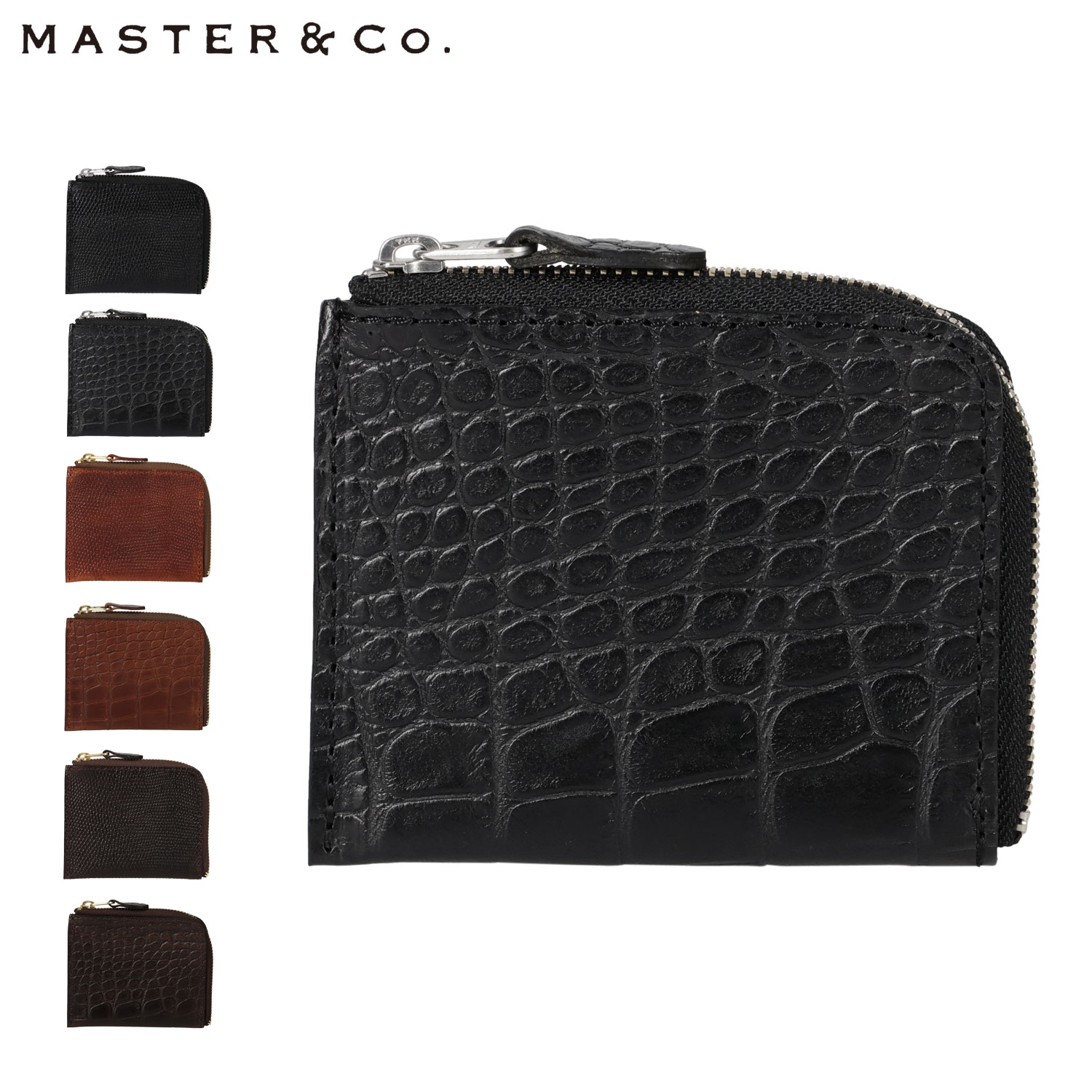 MASTER&Co. マスターアンドコー 財布 ミニ 小銭入れ コインケース メンズ レディース 本革 コンパクト 日本製 IBIZA MINI WALLET ブラック ブラウン 黒 MC1487