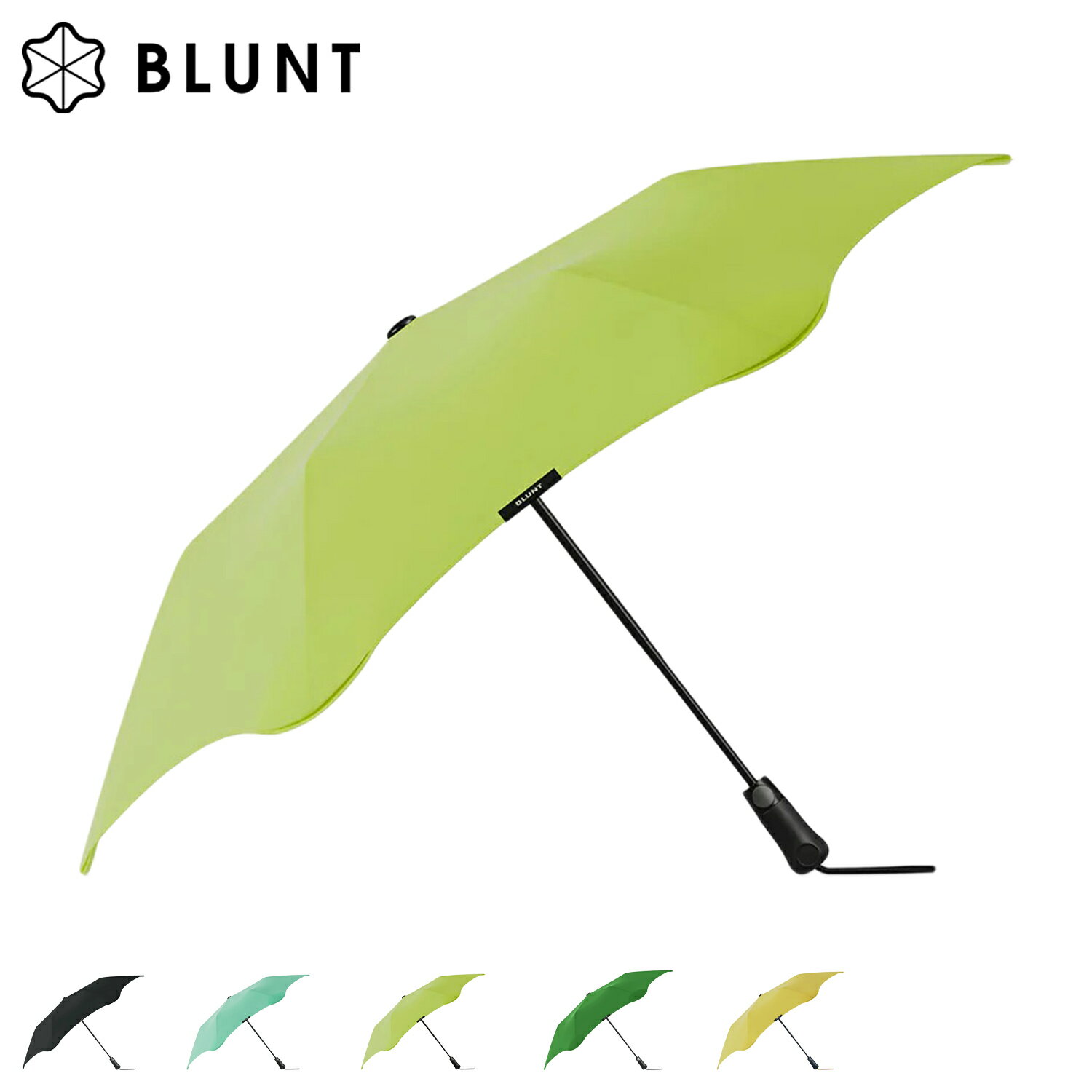 Rakuten - 【最大1000円OFFクーポン発行中 6/26 11:59まで！】 BLUNT ブラント 傘 折りたたみ 日傘 雨傘 メトロ メンズ レディース 晴雨兼用 軽量 コンパクト 遮光率 99% 紫外線対策 自動開閉 METRO UV ブラック グリーン イエロー 黒