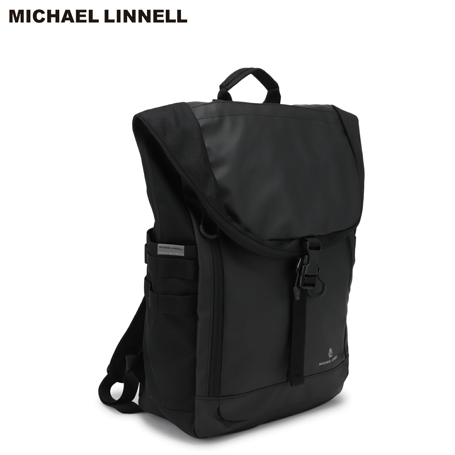 マイケルリンネル MICHAEL LINNELL リュック バッグ バックパック メンズ レディース 33L 大容量 軽量 A4 BACKPACK ブラック 黒 MLSL-34