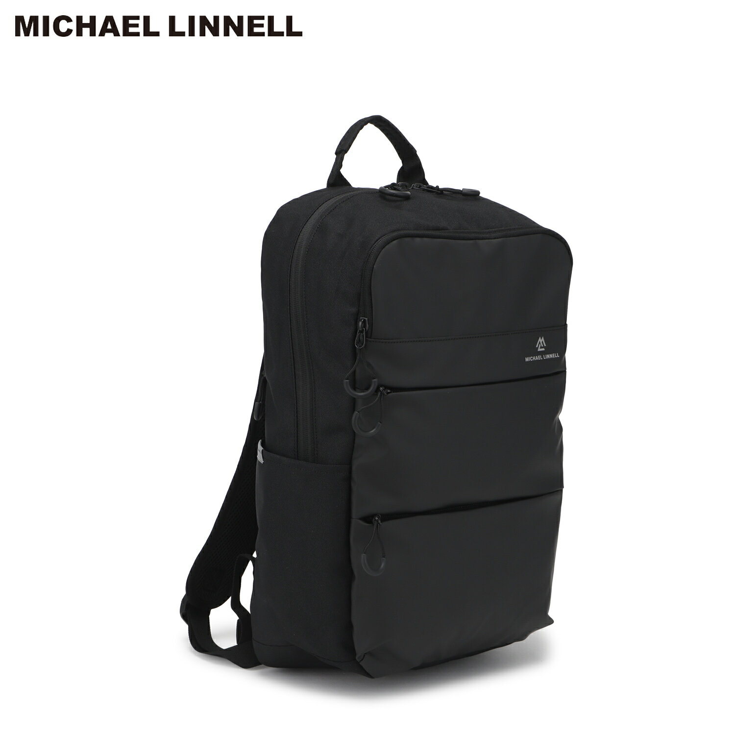 マイケルリンネル MICHAEL LINNELL リュック バッグ バックパック メンズ レディース 23L 大容量 軽量 A4 撥水 BACKPACK ブラック 黒 MLSL-35