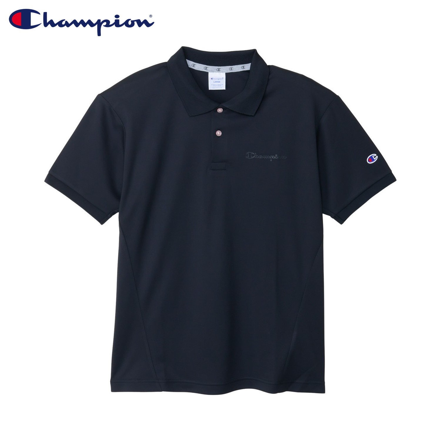 ポロシャツフォーエル Champion チャンピオン ポロシャツ 紺 ワン