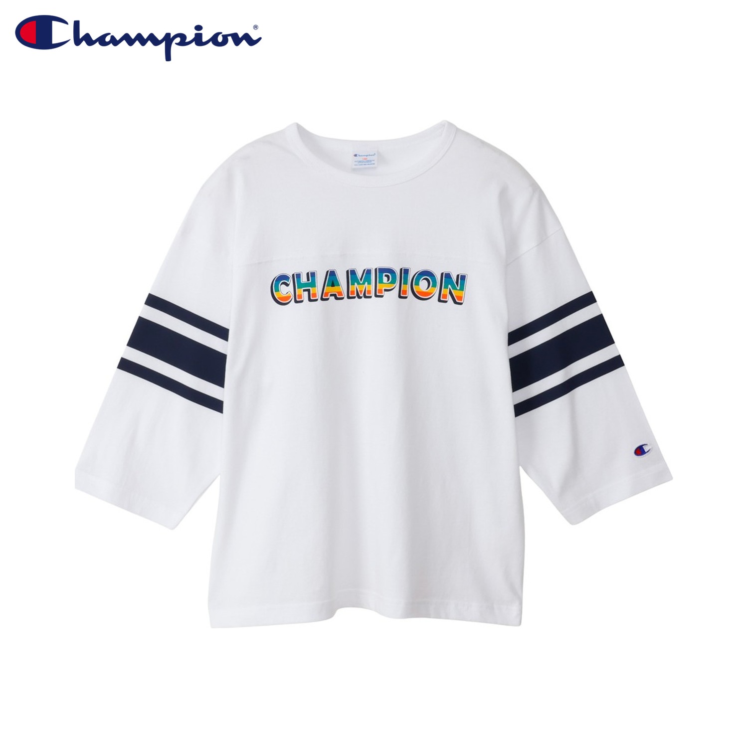 ショップトップ&nbsp;>&nbsp;カテゴリトップ&nbsp;>&nbsp;キッズ アイテム カテゴリー&nbsp;>&nbsp;トップス&nbsp;>&nbsp;Tシャツ・カットソー 商品説明 【1902年創業、スウェットシャツの原型を作った米国老舗。伝統と耐久性を誇るアスレティックウェア Champion】 環境に配慮して生産されたサステナブルなアメリカ綿100％の天竺素材を使用した、柔らかく肌触りの良いフットボールTシャツです。身幅、肩幅にゆとりを持たせたリラックスフィット。オーセンティック アメリカン アスレチックウェアのチャンピオンらしいバインダーネック仕様もポイントです。Champion(R)(チャンピオン)ブランドの歴史の中で、多くのカレッジやチームのウェアとして使用され、支持されてきたフットボールシャツとプリントのデザインを現代に落とし込んだアイテムです。胸のグラフィックは1970年代から1980年代に多く見られたSURF(サーフ)カルチャーから着想を得たもので、ラバープリントで表現しています。※100cmから160cmまでの幅広いサイズ展開です。 ブランド名 / 商品名 Champion チャンピオン / FOOTBALL T-SHIRT CK-C405 カラー オフブラック：OFF BLACK(055) ホワイト：WHITE(010) オートミール：OATMEAL(810) 素材 / 仕様 26s/1 Jersey コットン100% 生産国 CHINA サイズ 120：身丈：49cm×身幅：41cm×肩幅：41cm×袖丈：25cm 130：身丈：52cm×身幅：43cm×肩幅：43cm×袖丈：27cm 140：身丈：56cm×身幅：46cm×肩幅：46cm×袖丈：30cm 150：身丈：60cm×身幅：49cm×肩幅：49cm×袖丈：33cm 160：身丈：64cm×身幅：52cm×肩幅：52cm×袖丈：35cm ご購入前に必ずお読みください サイズ・仕様について 平置きして採寸したサイズになります。商品によっては若干の誤差が生じてしまう場合がございます。また、商品やブランド等によりサイズが異なります。（単位はcmになります。) 外装箱や商品に若干のへたりや傷がある場合があります。 また、生産工場や生産時期で細かい仕様変更がある場合がありますのでご注意ください。　　 カラーについて 個体ごとに若干の差異がある場合がございます。可能な限り現物に近い色味の写真を掲載をしておりますが、お客様のモニターの設定などにより現物との色味に差異が生じる場合もございます。あらかじめご了承ください。 予約商品の納期発送目安について 予約商品の納期発送目安は、以下の通りになります。 上旬：1日-10日頃発送予定 中旬：11日-20日頃発送予定 下旬：21日-末日頃発送予定 ※目安になりますので、日程が多少前後する場合があります。 類似商品はこちらチャンピオン Champion Tシャツ 長袖2,030円チャンピオン Champion Tシャツ 長袖2,030円チャンピオン Champion Tシャツ 半袖2,450円チャンピオン Champion Tシャツ 半袖2,030円チャンピオン Champion Tシャツ 半袖1,820円チャンピオン Champion Tシャツ 半袖2,310円チャンピオン Champion Tシャツ 半袖1,610円チャンピオン Champion Tシャツ 長袖2,310円チャンピオン Champion Tシャツ 半袖2,030円チャンピオン Champion Tシャツ 半袖1,610円チャンピオン Champion Tシャツ 半袖1,610円チャンピオン Champion Tシャツ 半袖2,450円類似商品はこちらチャンピオン Champion Tシャツ 長袖2,030円チャンピオン Champion Tシャツ 長袖2,030円チャンピオン Champion Tシャツ 半袖2,450円