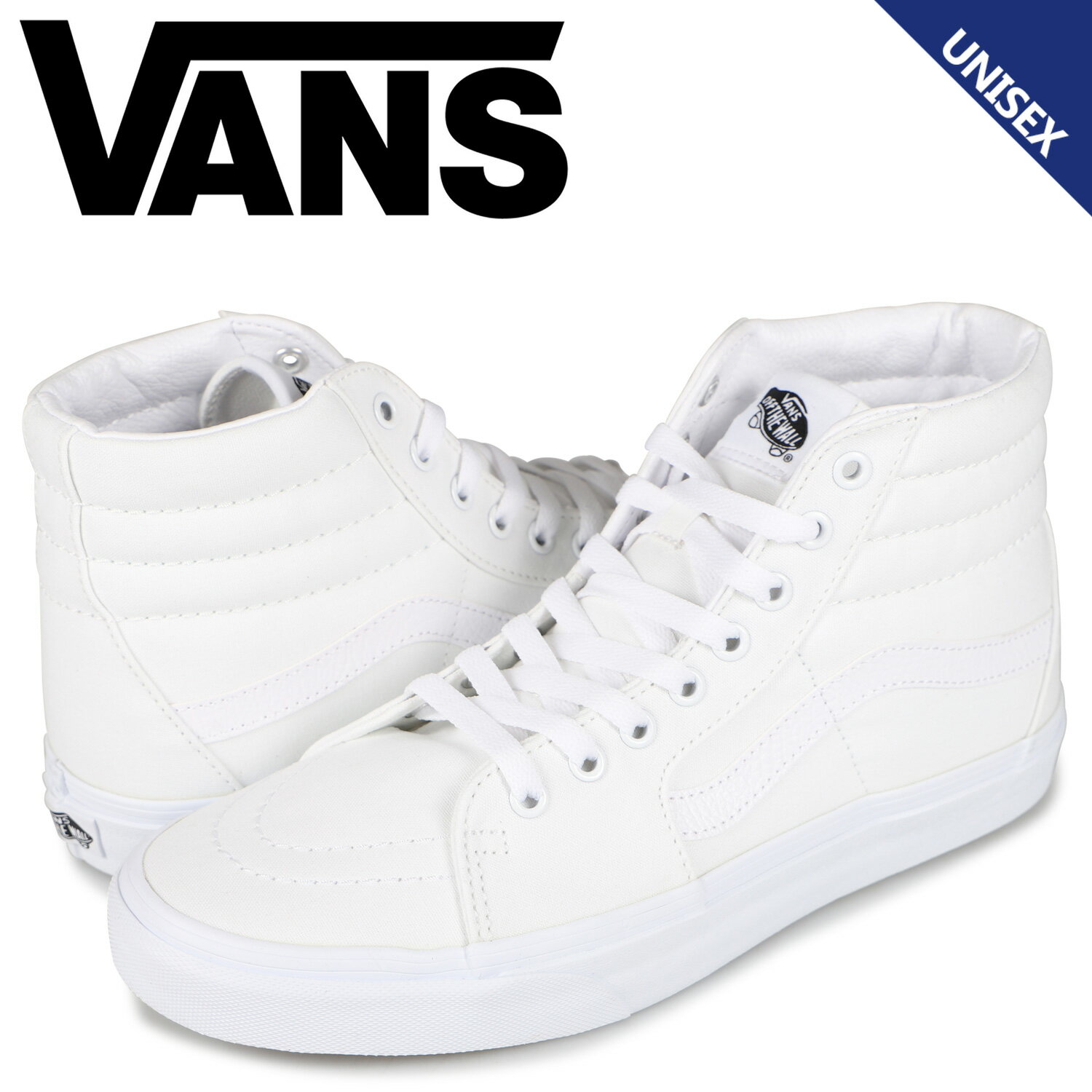 VANS ヴァンズ SK8-HI スニーカー レディース メンズ バンズ スケートハイ VN000D5IW00 ホワイトのサムネイル