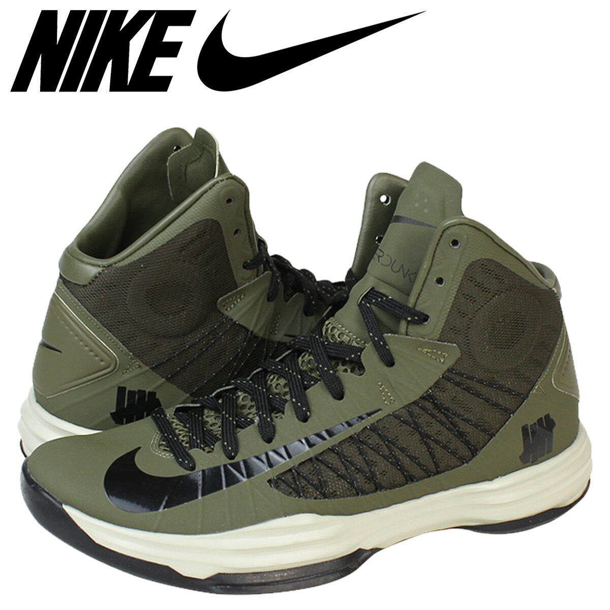 ナイキ NIKE ダンク スニーカー HYPERDUNK UNDFTD SP BALLISTIC ハイパーダンク アンディフィーテッド 598471-230 カーキ メンズ 【zzi】 【返品不可】