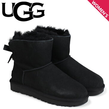 【訳あり】 UGG アグ ムートンブーツ ミニ ベイリー ボウ 2 レディース MINI BAILEY BOW ブラック 黒 1016501 【返品不可】