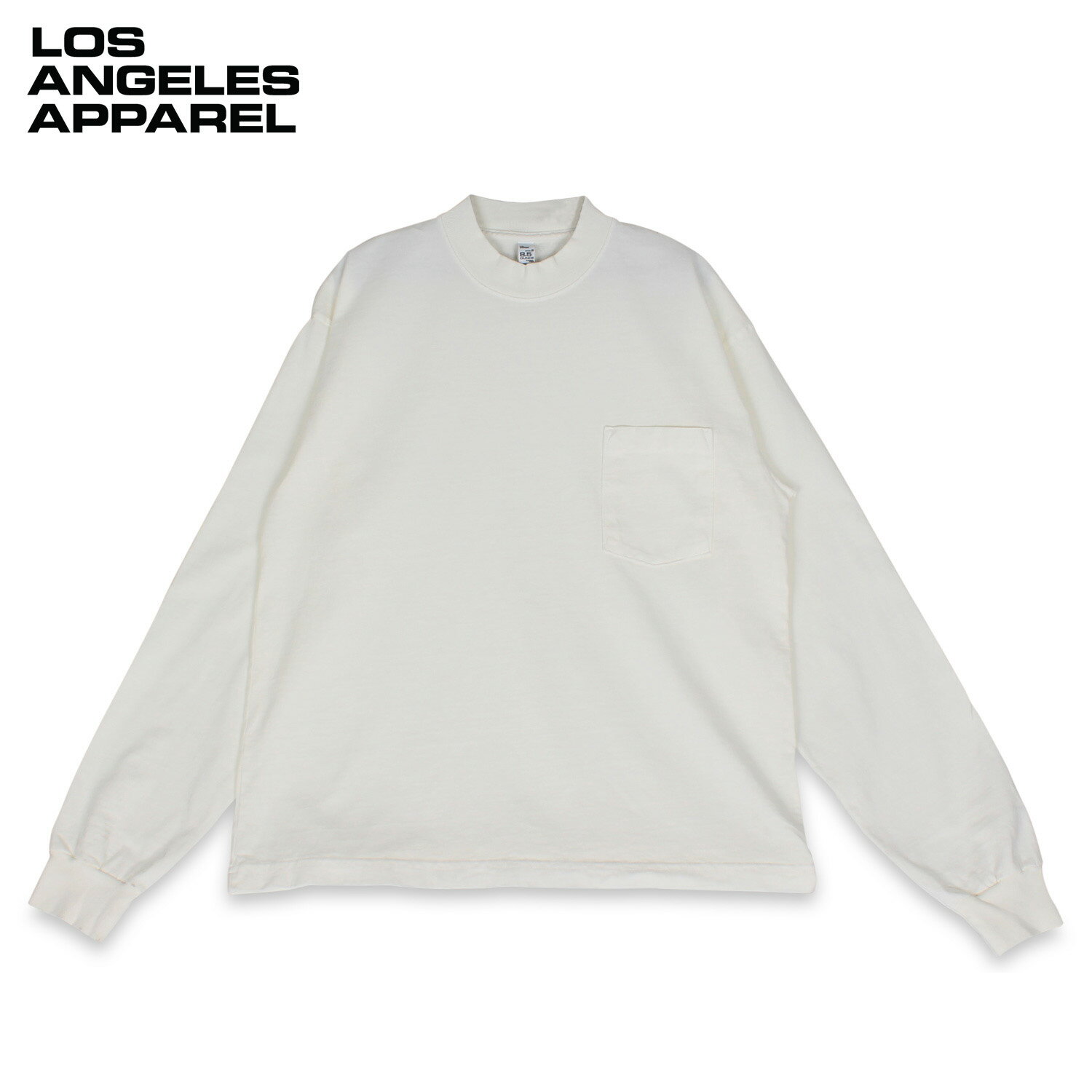 【訳あり】 ロサンゼルスアパレル LOS ANGELES APPAREL 8.5オンス Tシャツ 長袖 メンズ レディース 8.5 OZ HEAVY JERSEY BOXY WORK SHIRT ホワイト 白 1210GD 【返品不可】