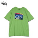 【クーポンで最大1000円OFF！5/1 10:59まで】 【訳あり】 ステューシー STUSSY Tシャツ 半袖 メンズ レディース SS HIGHWAY TEE グリーン 1904875 【返品不可】