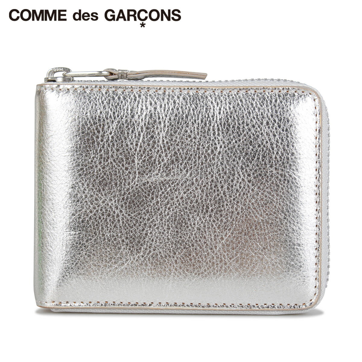 【クーポンで最大1000円OFF！5/16 10:59まで】 【訳あり】 コムデギャルソン COMME des GARCONS 財布 二つ折り メンズ レディース GOLD AND SILVER WALLET シルバー SA7100G 【返品不可】