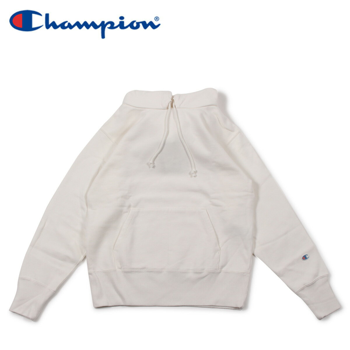 【訳あり】 チャンピオン Champion パーカー プルオーバー スウェット メンズ 無地 PULLOVER HOODED SWEATSHIRT オフ ホワイト C3-Q121 【返品不可】