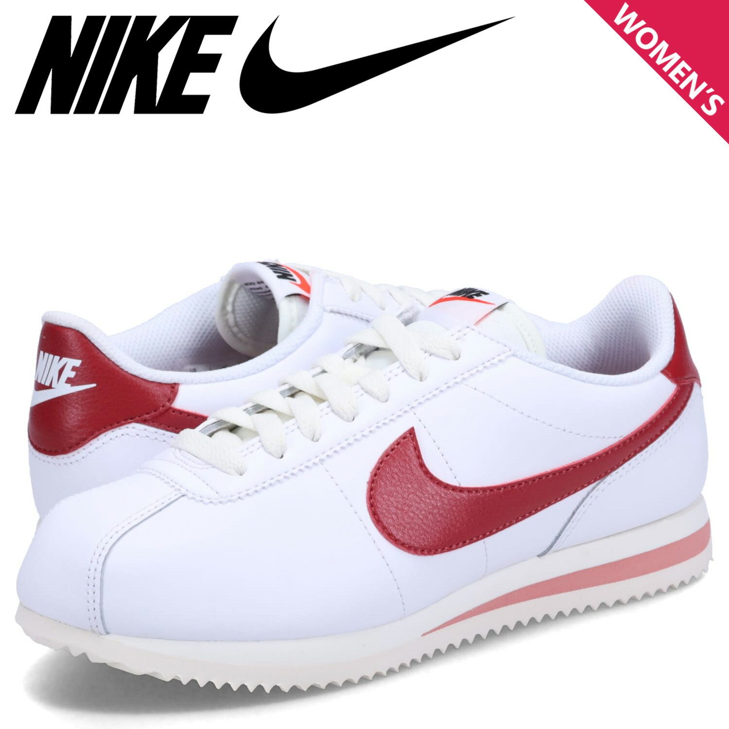 【訳あり】 NIKE W CORTEZ ナイキ コルテッツ スニーカー レディース ホワイト 白 DN1791-103 【返品不可】