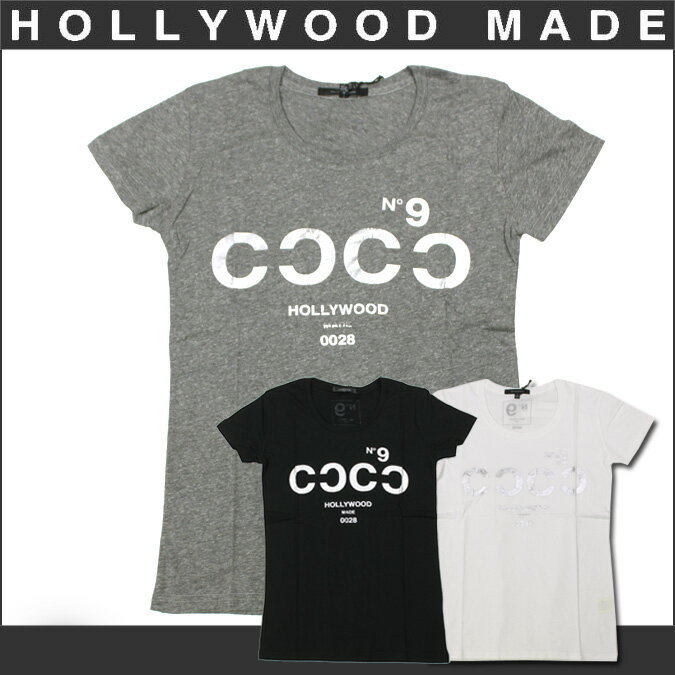 ★5,250円以上で送料無料★クリスマスプレゼントに♪【レディース】 ハリウッドメイド/HOLLYWOOD MADE 半袖Tシャツ 【MISS SHINNY COCO TE!!】 3カラー 【W11101RT】 コットン トップス T SHIRT クリスマス【マラソン1112P10】