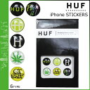 HUF　ハフ　iPhone　ステッカー　ホームボタン　メンズ　[ネコポス可]　[S50]　[返品不可]