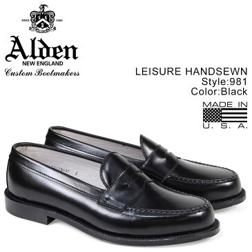 ALDEN オールデン ローファー シューズ メンズ LEISURE HANDSEWN Dワイズ 981【決算セール 返品不可】