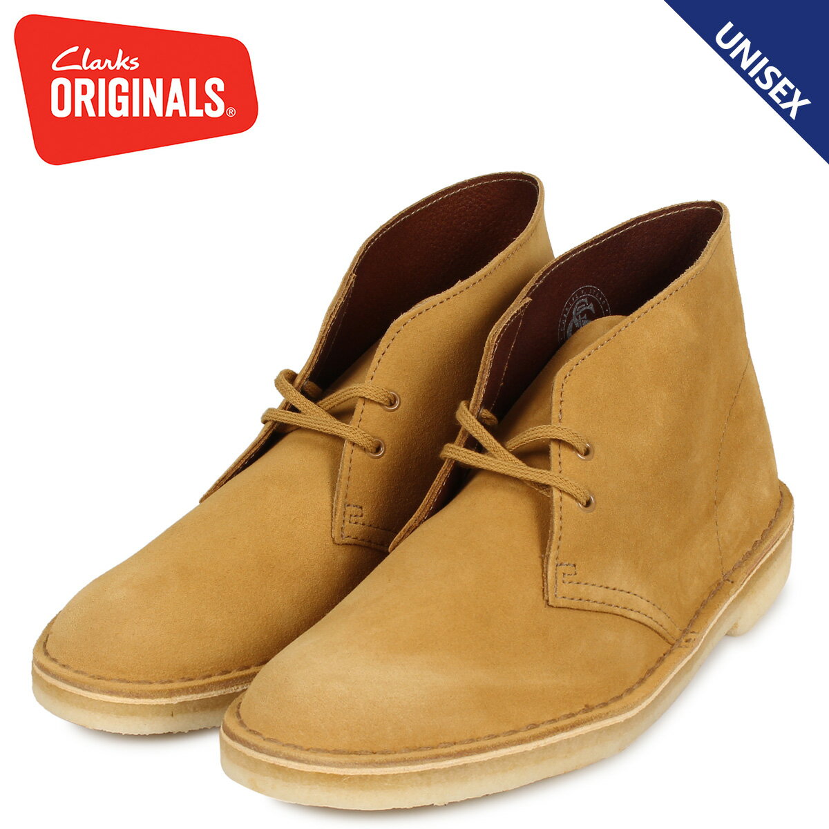 クラークス オリジナルズ Clarks Originals デザートブーツ メンズ レディース DESERT BOOT スエード ブラウン 26144231