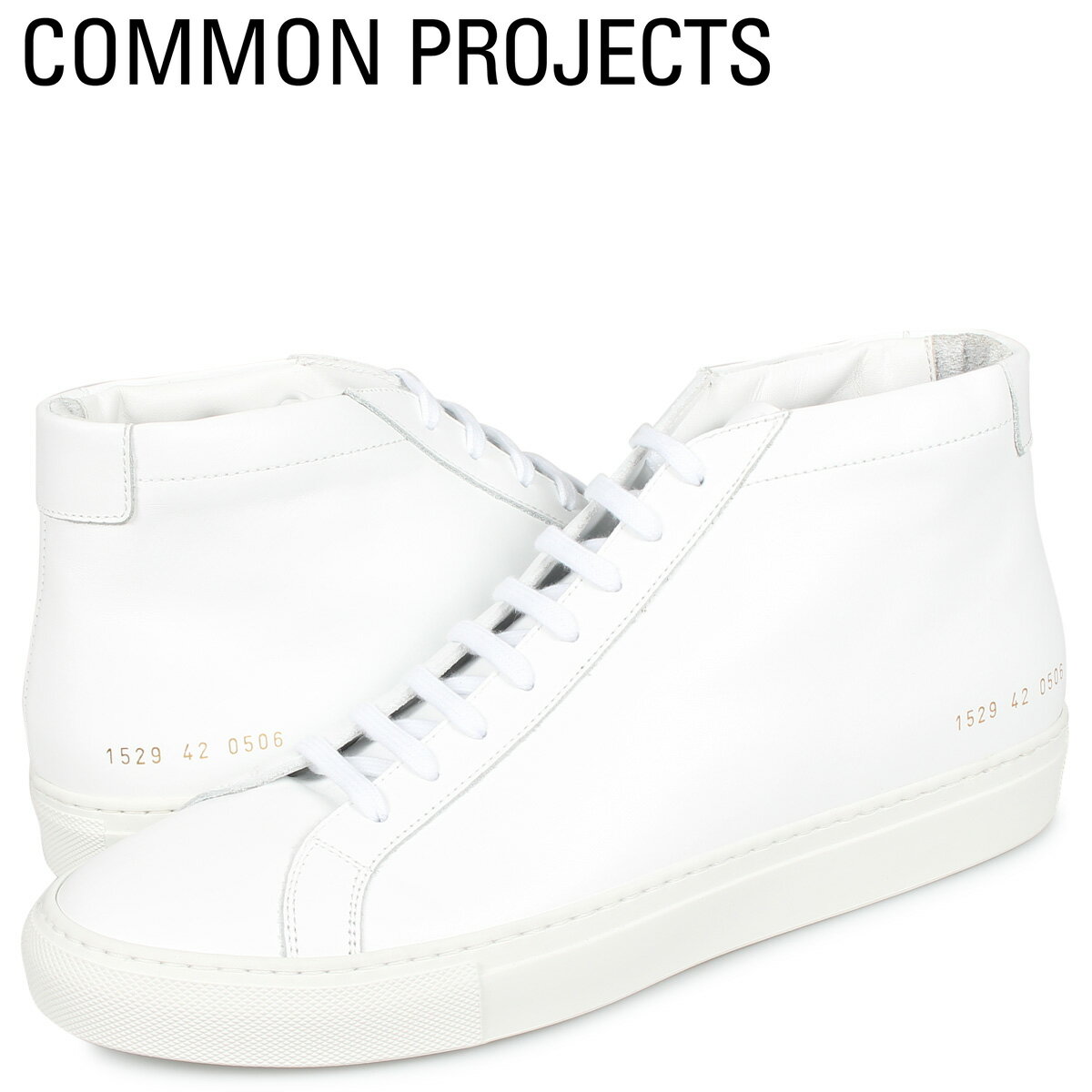 コモンプロジェクト Common Projects アキレス ミッド スニーカー メンズ ACHILLES MID ホワイト 白 1529-0506