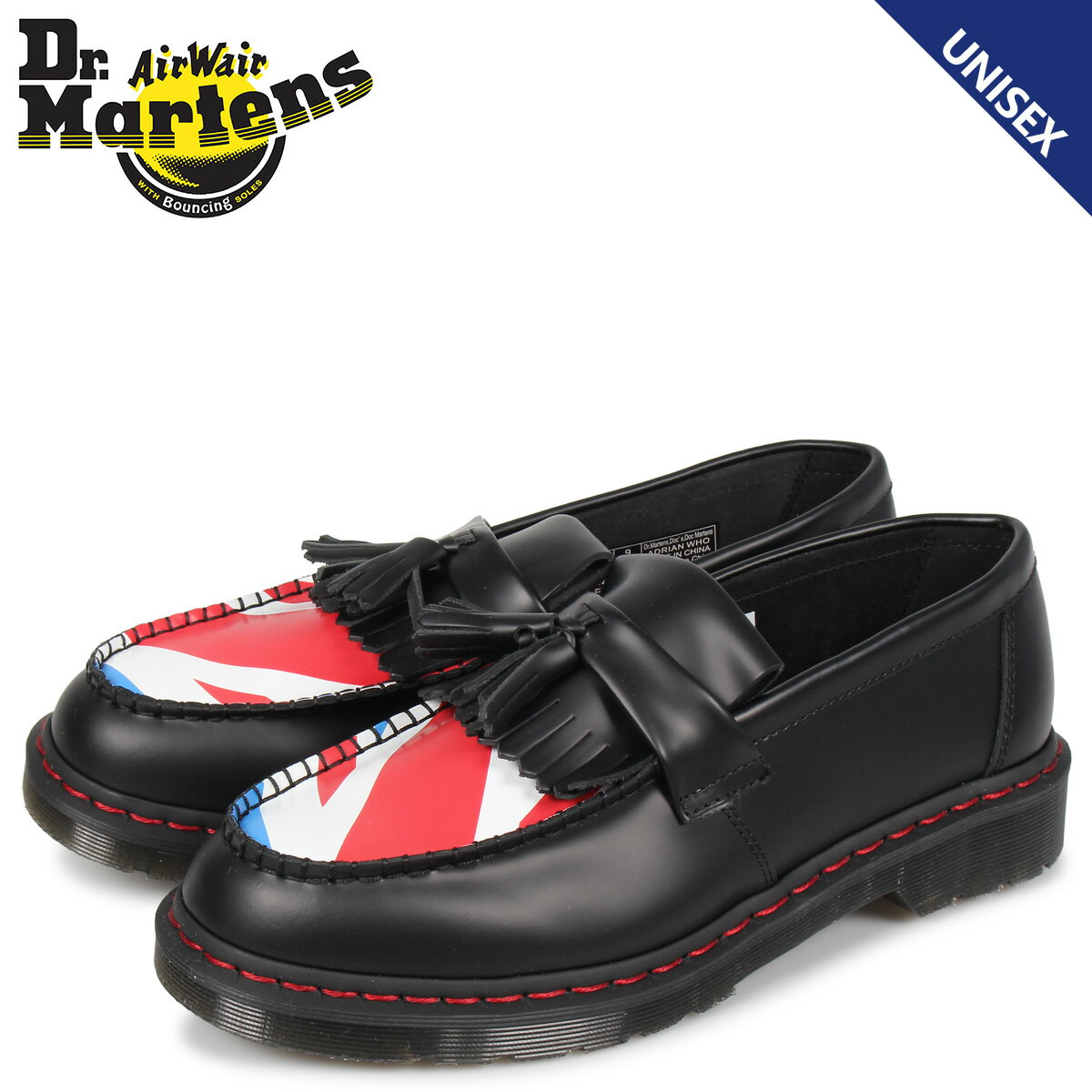 ドクターマーチン Dr.Martens ローファー タッセル メンズ レディース ADRIAN SMOOTH TASSLE LOAFER コラボ ブラック 黒 R25270001