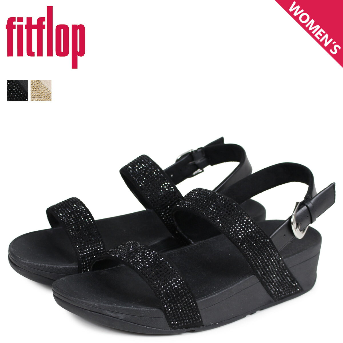 ڥݥǺ1000OFF5/16 10:59ޤǡ FitFlop եåȥեå  ȥåץ åƥ ǥ  LOTTIE SHIMMERCRYSTAL BACK-STRAP ֥å   T78