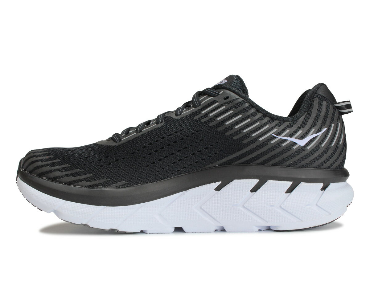 【最大1000円OFFクーポン配布中】 HOKA ONE ONE ホカオネオネ クリフトン 5 スニーカー メンズ 厚底 CLIFTON 5 ブラック 黒 1093755