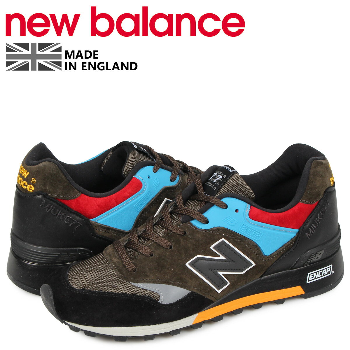 【最大1000円OFFクーポン配布中】 ニューバランス new balance 577 スニーカー メンズ Dワイズ MADE IN UK ブラック 黒 M577UCT