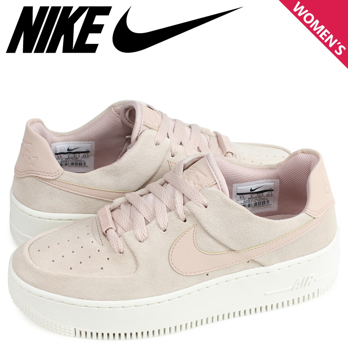 NIKE WMNS AIR FORCE 1 SAGE LOW AF1 ナイキ エアフォース1 スニーカー レディース ベージュ AR5339-201