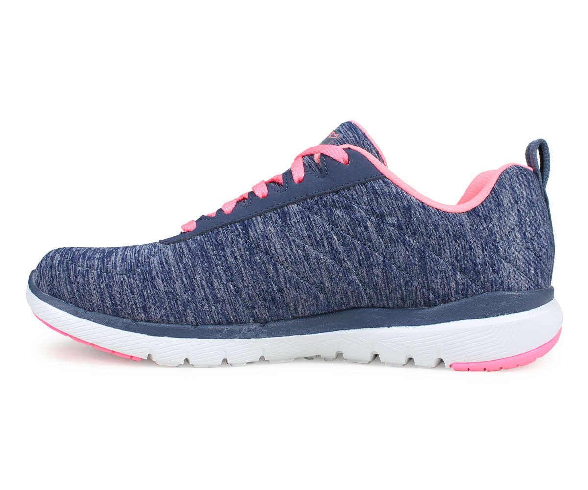 スケッチャーズ SKECHERS スニーカー レディース フレックス アピール FLEX APPEAL 3.0 INSIDERS ネイビー 13067