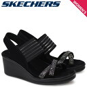 【クーポンで最大1000円OFF！5/1 10:59まで】 スケッチャーズ SKECHERS サンダル レディース 厚底 ランブラーズ RUMBLERS MODERN MAZE 31587 ブラック