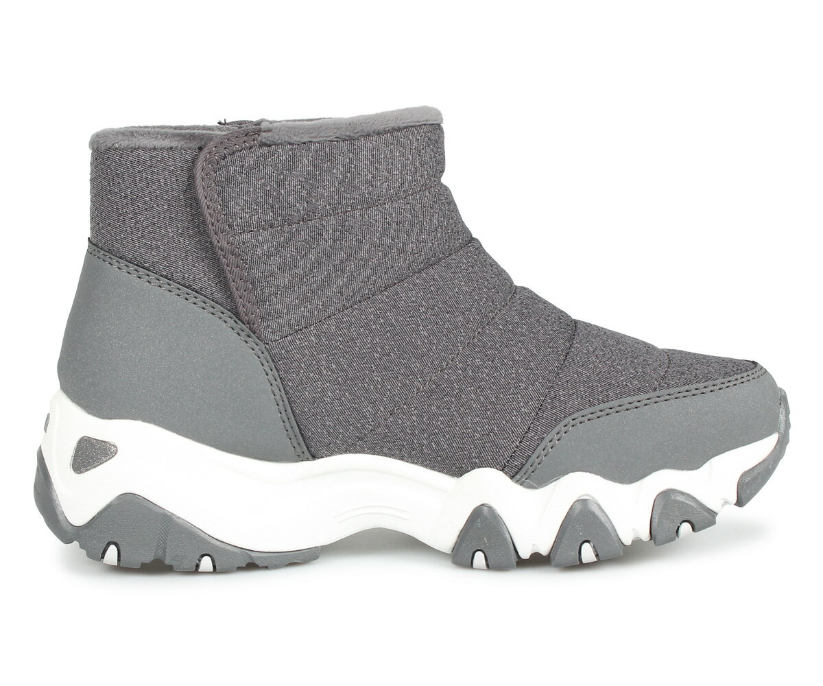 スケッチャーズ SKECHERS スニーカー ブーツ レディース 厚底 ディライト D LITES 2.0 CHASING MOUNTAINS チャコール グレー 48595