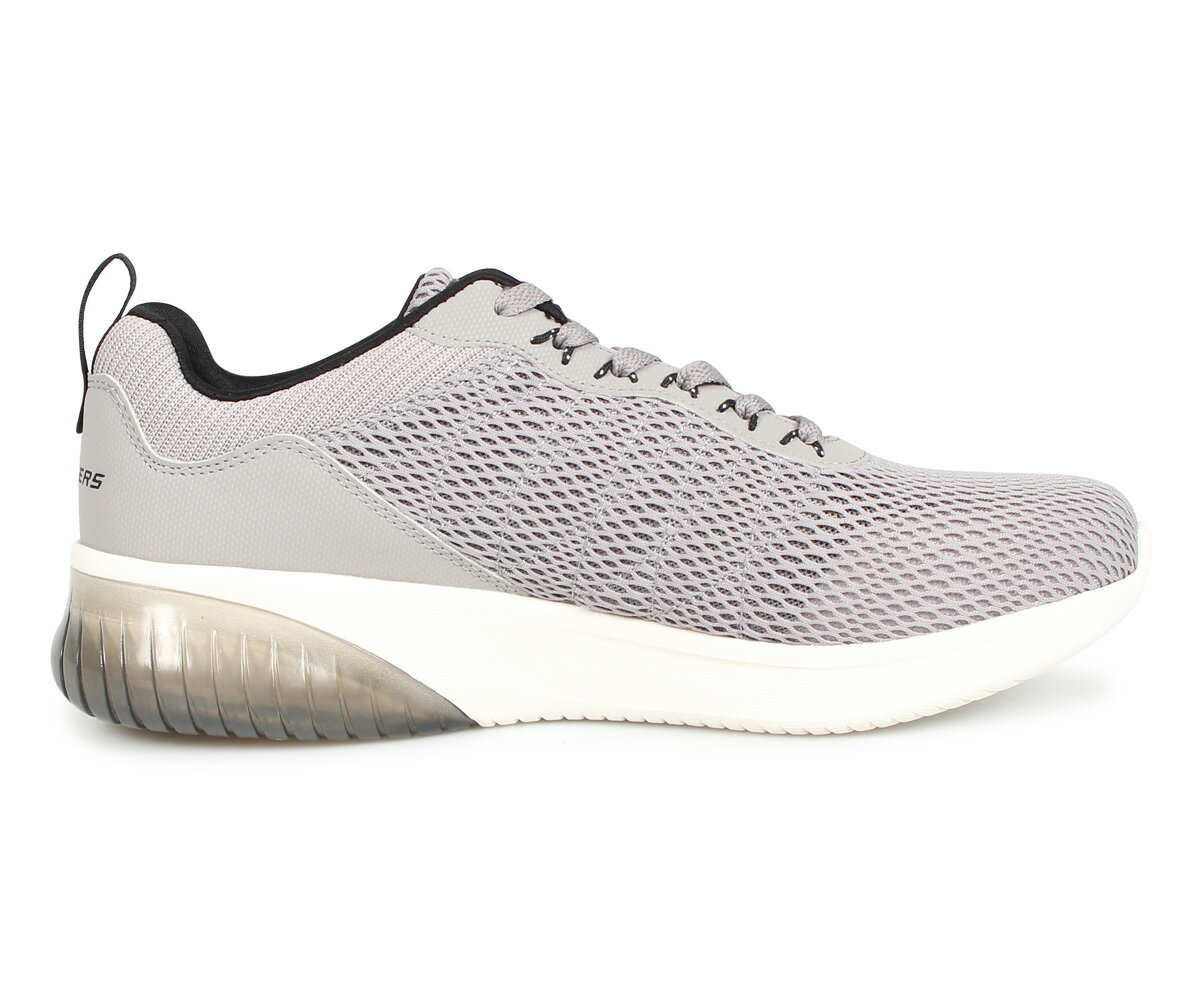 スケッチャーズ SKECHERS スニーカー メンズ スケッチ エア ウルトラ フレックス SKECH AIR ULTRA FLEX グレー 52551