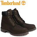 【クーポンで最大1000円OFF！5/1 10:59まで】 ティンバーランド Timberland ブーツ メンズ 6インチ 6INCH PREMIUM WATERPROOF BOOTS プレミアム ウォータープルーフ ヌバック 防水 10001 ダークチョコレート