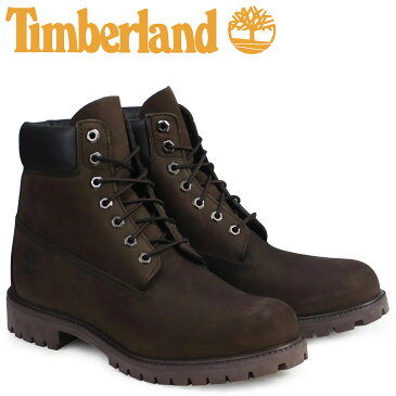 【最大2000円OFFクーポン】 ティンバーランド Timberland ブーツ メンズ 6インチ 6INCH PREMIUM WATERPROOF BOOTS プレミアム ウォータープルーフ ヌバック 防水 10001 ダークチョコレート