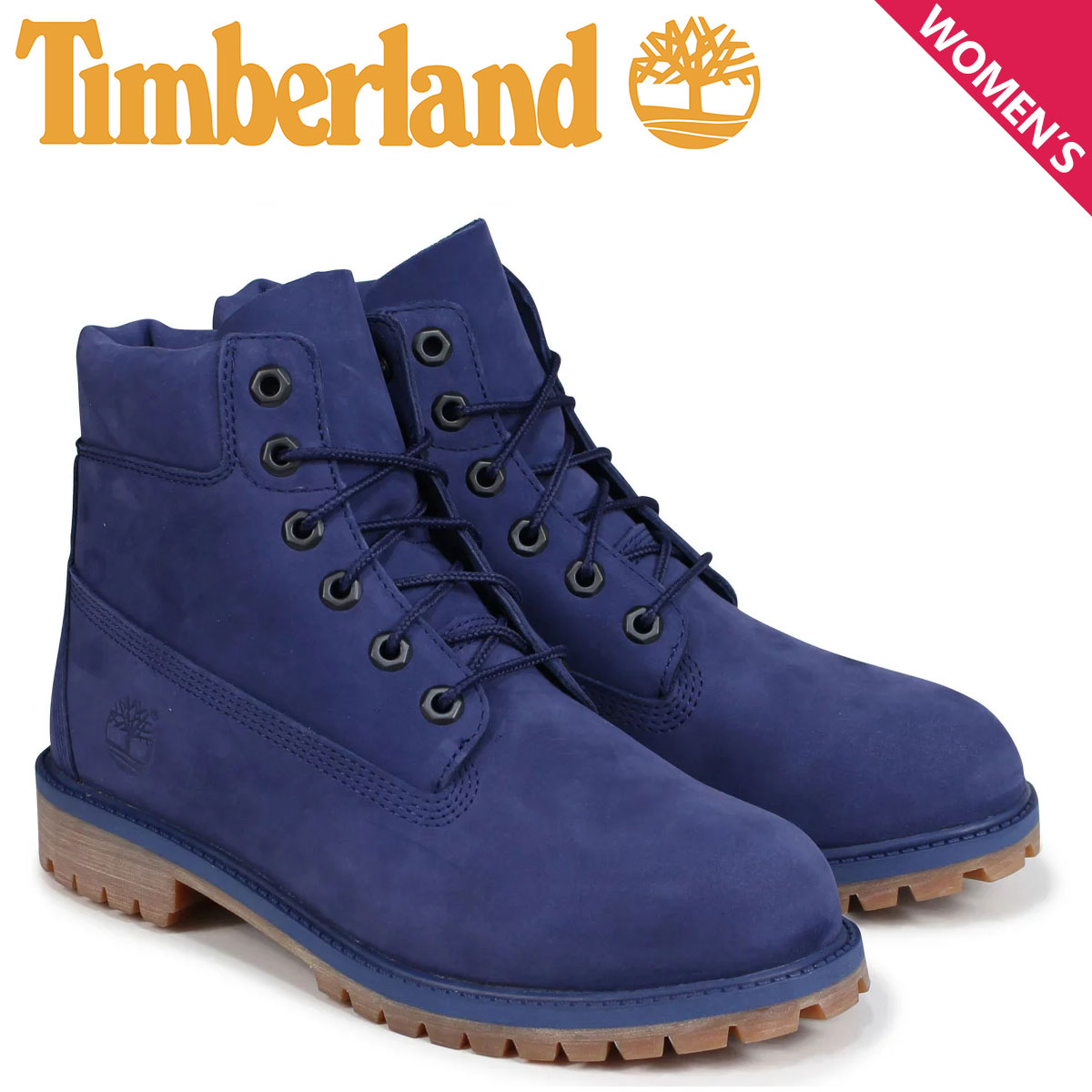 ティンバーランド Timberland レディース ブーツ 6インチ キッズ JUNIOR 6INCHI PREMIUM WATERPROOF BOOT A1VCV Wワイズ 防水 ブルー