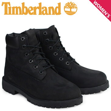 【最大2000円OFFクーポン】 Timberland 6INCH WATERPROOF BOOTS ティンバーランド ブーツ レディース 6インチ プレミアム ウォータープルーフ ブラック 12907